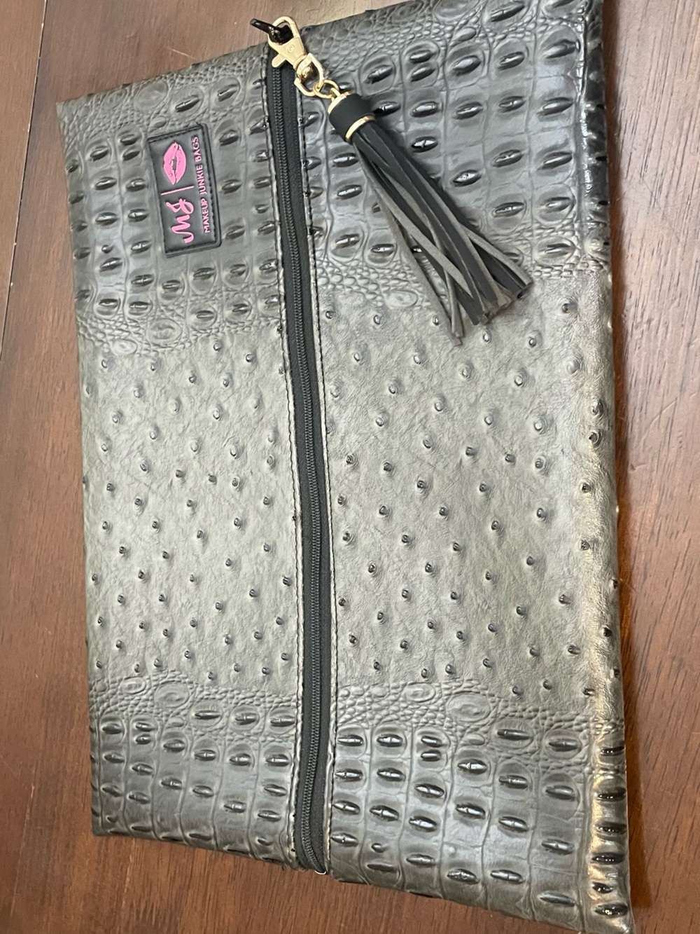 Large MAKEUP JUNKIE man junk mcconaughey bag in black